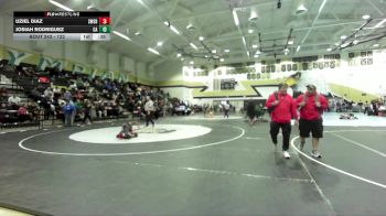 122 lbs Cons. Round 2 - Uziel Diaz, Southwest (SD) vs Josiah Rodriguez, Coastal Academy