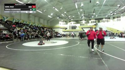 122 lbs Cons. Round 2 - Uziel Diaz, Southwest (SD) vs Josiah Rodriguez, Coastal Academy