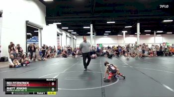 48 lbs Round 3 (6 Team) - Rhett Jenkins, Buffalo Valley WC vs Rex Fitzpatrick, Warhawks Wrestling