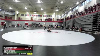 149 lbs Champ. Round 1 - Alex Castaneda, Colorado Mesa vs Cqari Bacote, American International