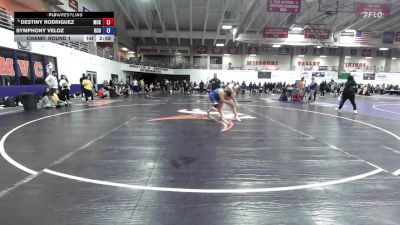 180 lbs Champ. Round 1 - Symphony Veloz, Oklahoma City University vs Destiny Rodriguez, McKendree University