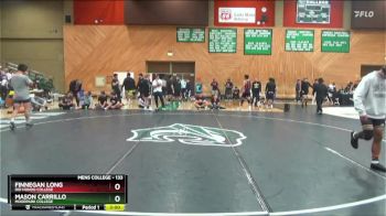 133 lbs 1st Place Match - Finnegan Long, Rio Hondo College vs Mason Carrillo, Moorpark College