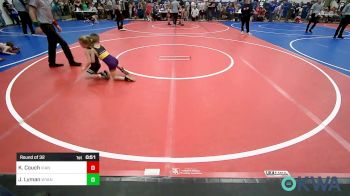 49 lbs Round Of 32 - Klasen Couch, Vian Wrestling Club vs Jasen Lyman, Wyandotte Youth Wrestling