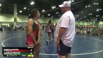 140 lbs Placement Matches (16 Team) - Gabrielle Proctor, Charlie`s Angels-FL Pnk vs Maris Slaughter, STL Green