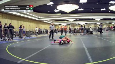 98 lbs Semifinal - Isaiah Gonzalez, So Cal Hammers vs Aiden DiFrancisco, Poway Elite