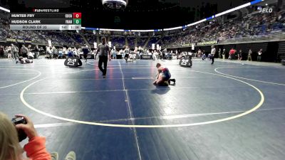 100 lbs Round Of 32 - Hunter Fry, Cocalico vs Hudson Clark, Frankin