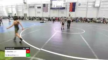 46 lbs Consi Of 8 #2 - Izakiah Sanchez, Lockjaw WC vs Nehemiah De La Cruz, Rough House