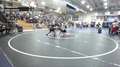 144 lbs Champ. Round 2 - Logan Pistilli, Huntington Beach vs Daniel Cardenas, La Mirada