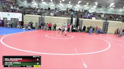 96-104 lbs Round 1 - Will Richardson, Roncalli Wrestling vs Peyton Vowels, Unattached