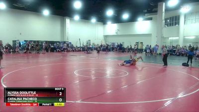 130 lbs Champ Round 1 (16 Team) - Catalina Pacheco, Illinois Cornstars Gold vs Alyssa Doolittle, Florida Red Black & Blue