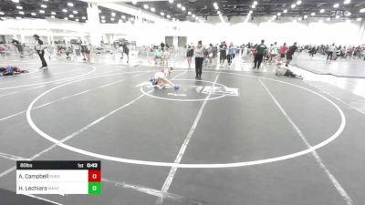 80 lbs 3rd Place - Aryanna Campbell, Pursuit vs Hazel Lechiara, Mantanona TC