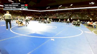 155 Class 2 lbs Quarterfinal - Dana Thee Sanchez, Francis Howell Central vs Adalia Del Real, Grain Valley