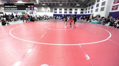 124 lbs Cons. Round 3 - Isabella Silva, Grand View vs Chloe Herrick, Baker University