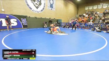 215 lbs Champ. Round 3 - Aurelio Castro, Central vs Enrique I. Segura, Redwood