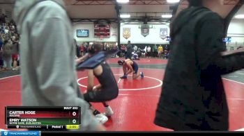 160 lbs Round 3 - Carter Hoge, Macomb vs Emry Watson, Notre Dame, Burlington