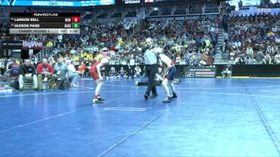 1A-106 lbs Champ. Round 1 - Landon Bell, Highland, Riverside vs Jaxson Page, Alta/Aurelia