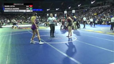 140 lbs Consi Of 16 #2 - Isabel Leyva, Clayton Valley (NC) vs Anabelle Aguirre, Ernest Righetti (CS)