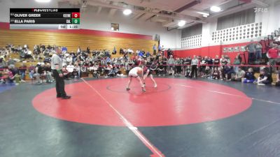 107 lbs Final - Oliver Greer, Keene vs Ella Paris, Salem