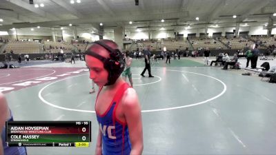 95 lbs Cons. Round 5 - Cole Massey, Stronghold vs Aidan Hovsepian, Brentwood Wrestling Club