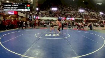 G - 130 lbs Cons. Round 2 - Sophia Schoepp, Sidney / Fairview Girls vs Melodie Starman, Fort Benton Girls