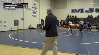 133 lbs Quarterfinal - Josiah Sandoval, Sacramento City College vs Isreal Flores, Delta College