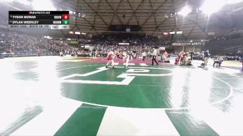 Boys 3A 190 lbs 5th Place Match - Tyson Moran, White River vs Dylan Weekley, Monroe
