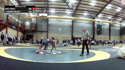 215 lbs Cons. Round 2 - Thomas Kellas, Blair Academy vs Joell Small, Northampton