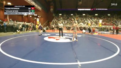 2A-113 lbs Champ. Round 1 - Cash Peterson, Sundance vs Dyllan Myers, Thermopolis