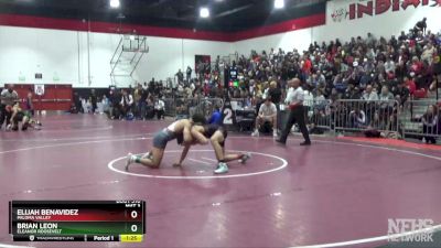 152 lbs Semifinal - Elijah Benavidez, Paloma Valley vs Brian Leon, Eleanor Roosevelt