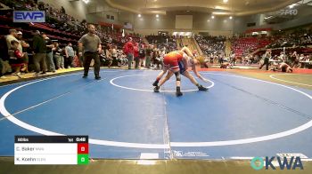 80 lbs Consi Of 8 #2 - Chance Baker, Morris Wrestling Association vs Kaiden Koehn, Glenpool