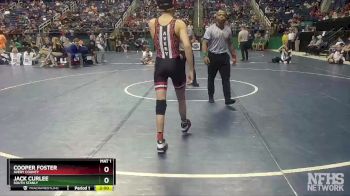 1A 106 lbs Quarterfinal - Jack Curlee, South Stanly vs Cooper Foster, Avery County