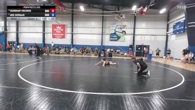 92 lbs Gunnar Helwig, Wisconsin vs Ari Sobaje, California Gold