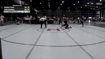 113 lbs 5th Place Match - Joshua Lujan, Southwest Wrestling Academy vs Luke DeGroat, Dominate Wrestling Club