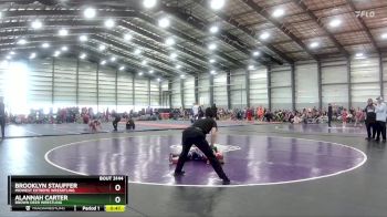 70 lbs Cons. Round 3 - Brooklyn Stauffer, Midwest Extreme Wresrtling vs Alannah Carter, Brown Deer Wrestling