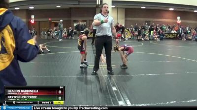 50 lbs Quarterfinals (8 Team) - Paxton Holcombe, Team Palmetto vs Deacon Bardinelli, Panhandle All-Stars