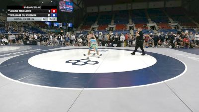 132 lbs Cons. Rd Of 32 - Aidan McClure, Illinois vs William Du Chemin, Wisconsin