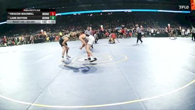 D2-150 lbs Semifinal - Lane Button, Wayland Union HS vs Deacon Macneill, Brother Rice HS