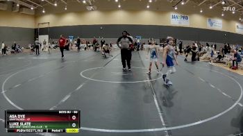 60 lbs Quarterfinal - Asa Dye, Unattached vs Luke Slate, New Kent Wrestling Club