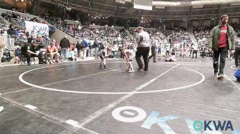 49 lbs Quarterfinal - Michael Cawthorne, Tiger Trained Wrestling vs Krew Hamilton, Broken Arrow Wrestling Club