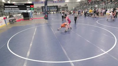 Junior Boys - 126 lbs Cons. Round 2 - Quentin Maxwell, Montana vs Cole Anderson, Wyoming