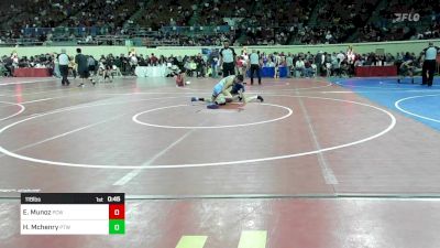 118 lbs Consi Of 32 #2 - Esteban Munoz, Putnam City West vs Hagen Mchenry, Pryor Tigers Wrestling