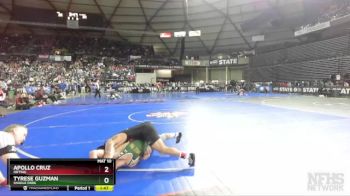 2A 150 lbs Quarterfinal - Tyrese Guzman, Shadle Park vs Apollo Cruz, Orting