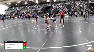 90 lbs Quarterfinal - Quint Copeland, Bennett Wrestling Club vs Ryder Parr, IronHawk Wrestling Academy