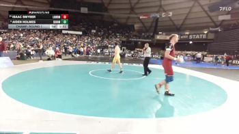Boys 2A 175 lbs Champ. Round 1 - Aiden Holmes, Sehome vs Isaac Smyser, Lakewood