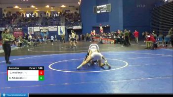 132 lbs Quarterfinal - Caedyn Ricciardi, St Peter Prepatory vs Brycen Arbogast, Benedictine College Prep