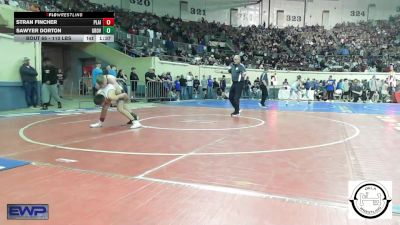 110 lbs Round Of 32 - Stran Fincher, Plainview JH vs Sawyer Dorton, Grove