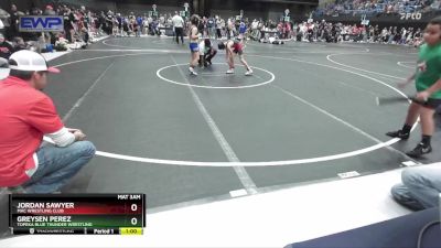 64 lbs Round 2 - Greysen Perez, Topeka Blue Thunder Wrestling vs Jordan Sawyer, Mac Wrestling Club