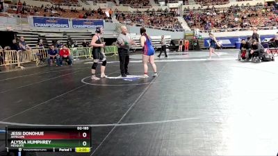 D2-185 lbs Quarterfinal - Alyssa Humphrey, Mesquite vs Jessi Donohue, Antelope