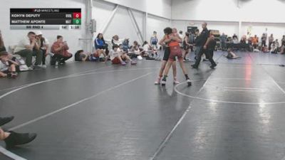 76 lbs Rr Rnd 4 - Kohyn Deputy, Revival Black - BK8E vs Matthew Aponte, Mat Warriors Red - BK8E