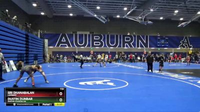 113 lbs Cons. Round 5 - Sri Dhanabalan, Lambert vs Dustin Dunbar, Smiths Station Hs